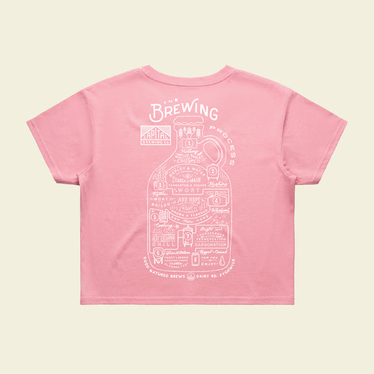 Brewing Process Women's Crop Tee
