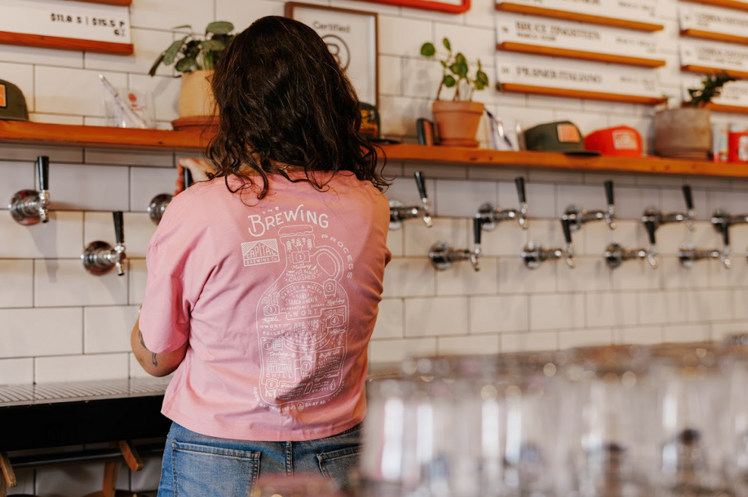 Brewing Process Women's Crop Tee